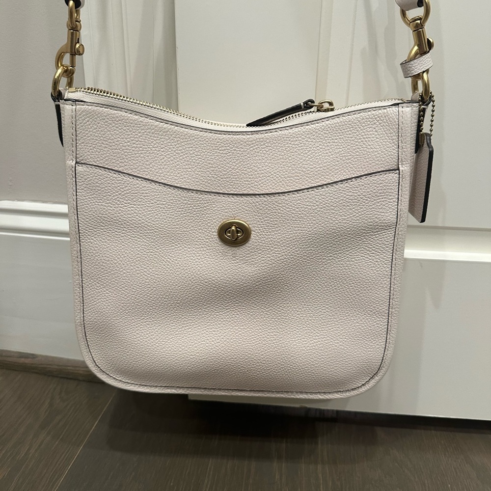 Coach Chaise Pebbled Leather Crossbody bag. Color “Chalk” Brand new. Never used